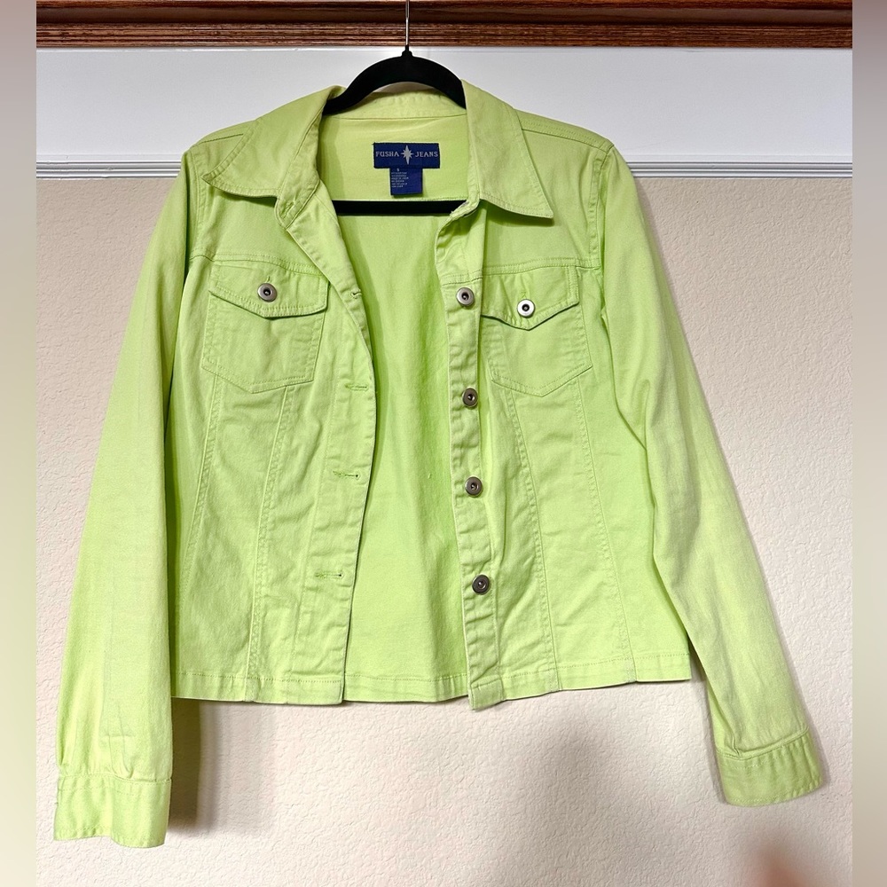 FUSHA Jeans Lime Green Jacket